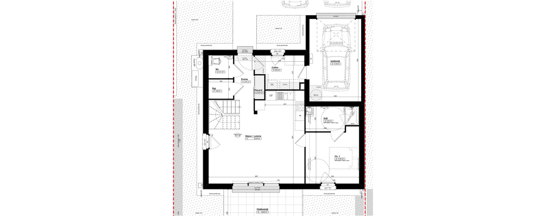 Maison T5 de 103,91 m2 &agrave; Larmor-Baden Centre