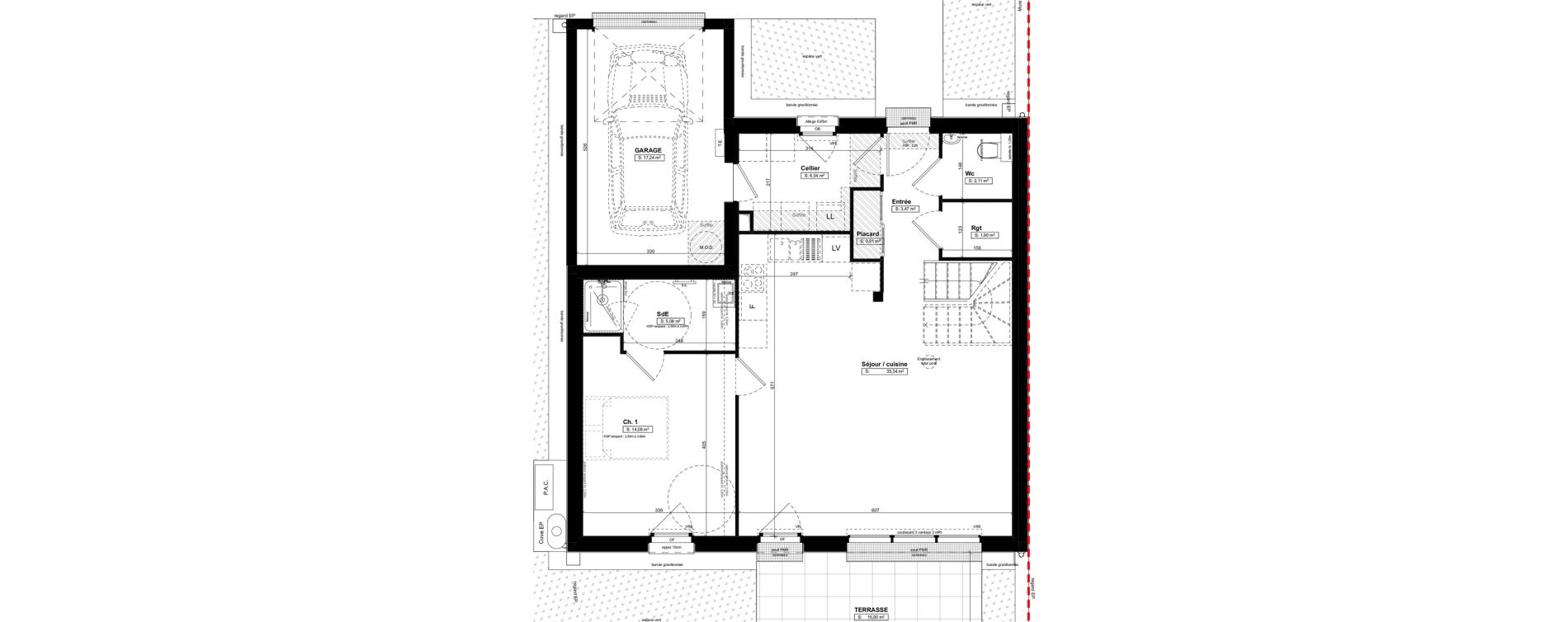 Maison T5 de 116,33 m2 &agrave; Larmor-Baden Centre