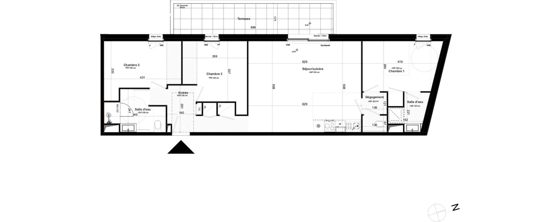 Appartement T4 de 89,00 m2 &agrave; Questembert Centre