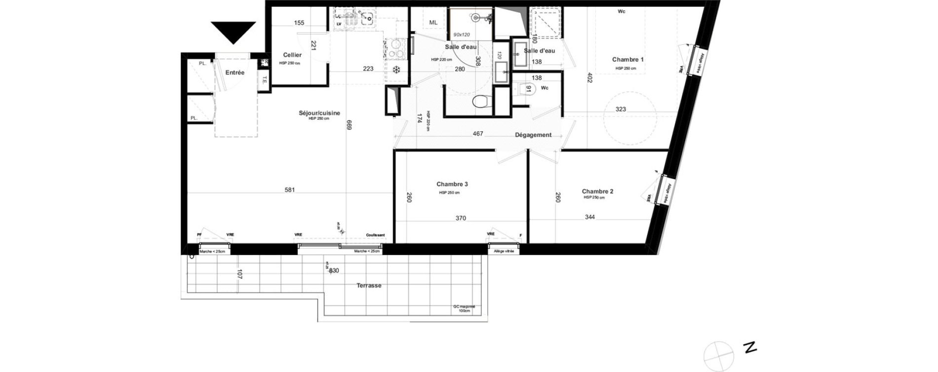 Appartement T4 de 84,31 m2 &agrave; Questembert Centre