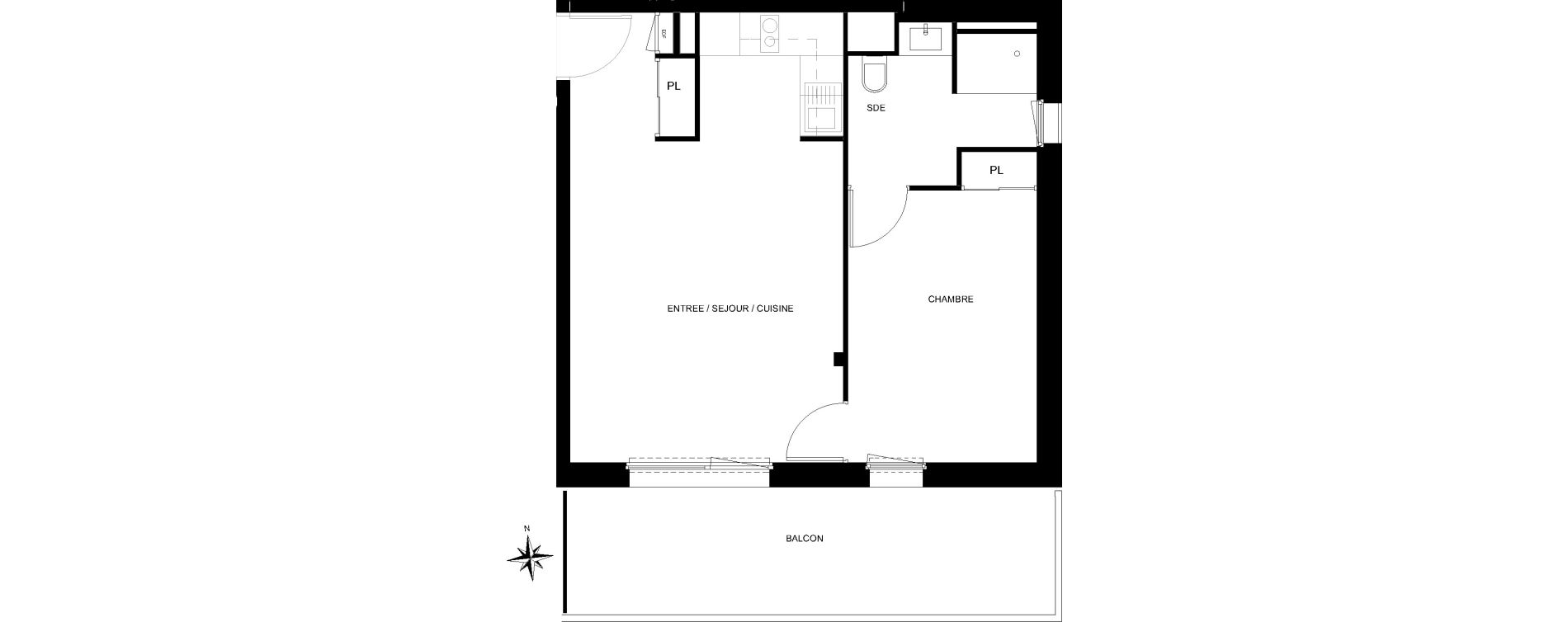 Appartement T2 de 44,80 m2 &agrave; Quiberon Centre