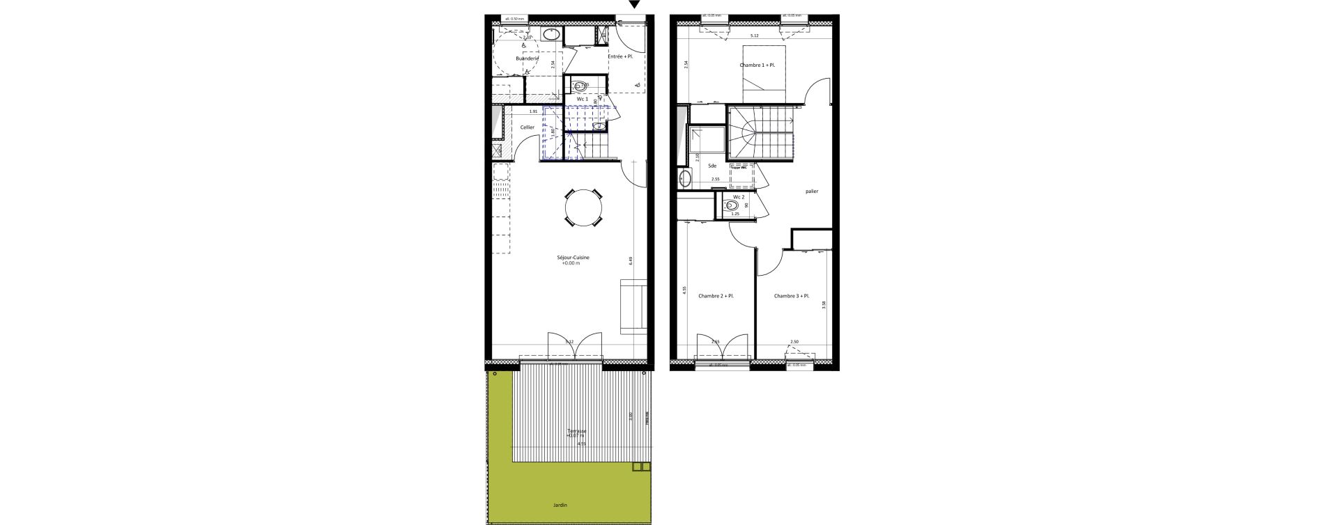 Maison T4 de 101,58 m2 &agrave; Saint-Av&eacute; Beau soleil