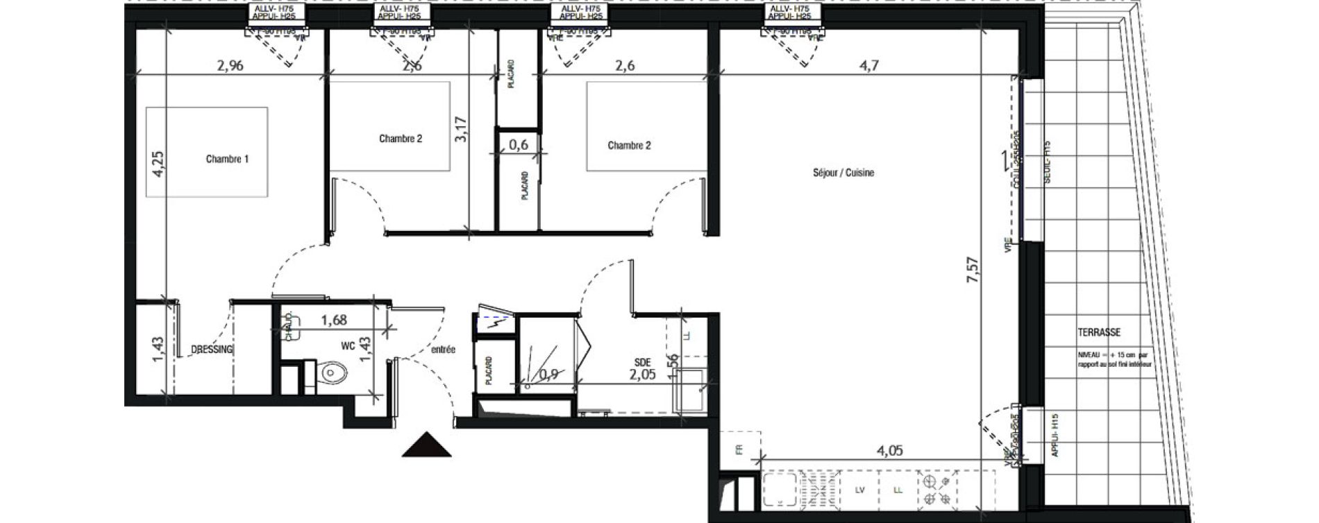 Appartement T4 de 85,76 m2 &agrave; Sarzeau Francheville - sarzeau