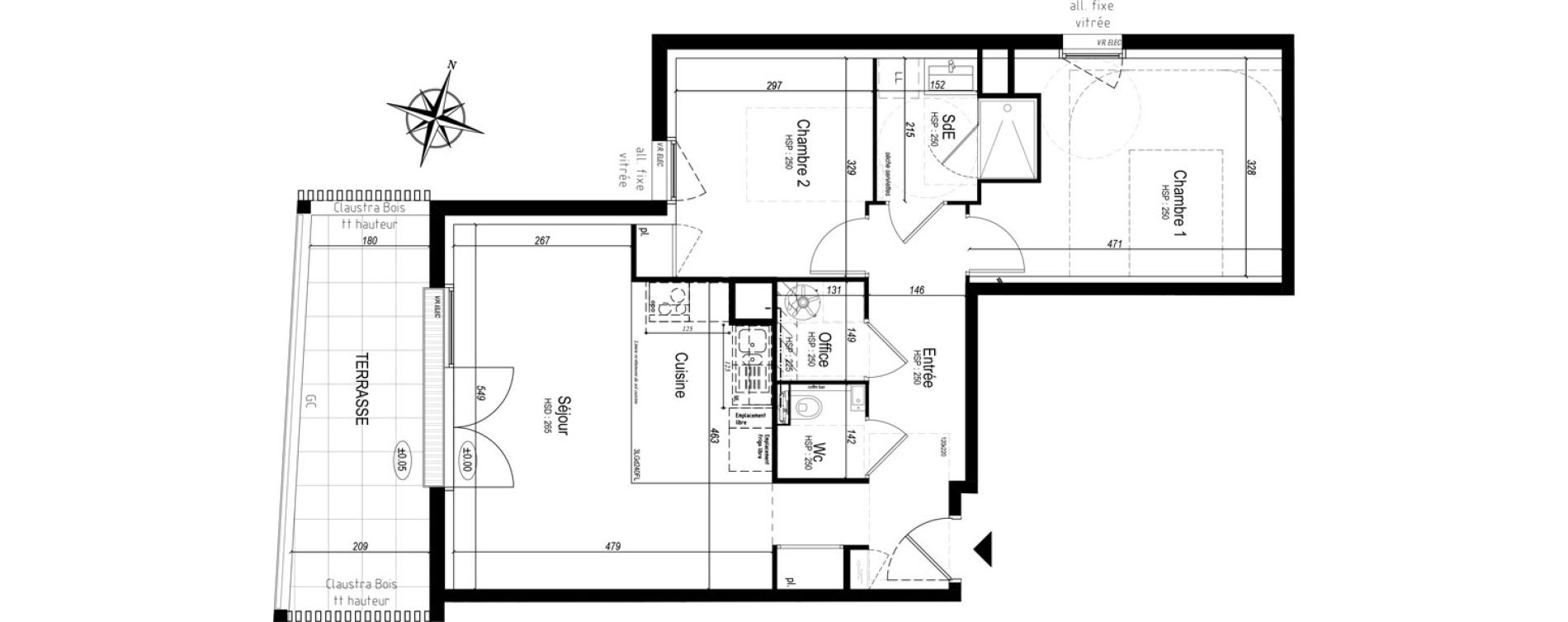 Appartement T3 de 66,08 m2 &agrave; Sarzeau Centre