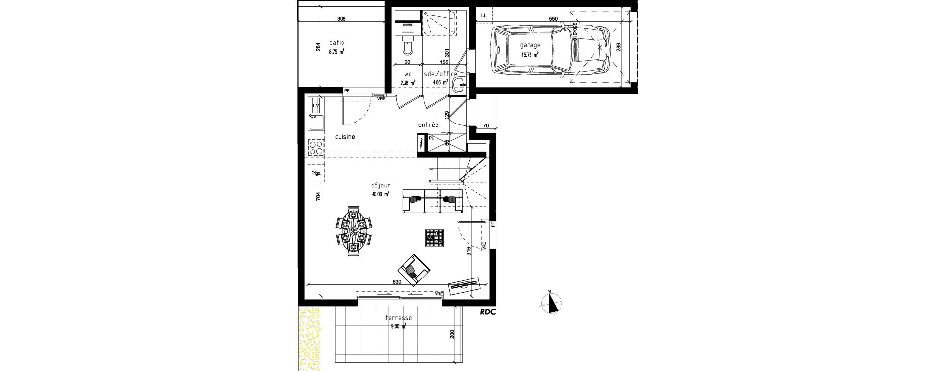 Maison T4 de 86,66 m2 &agrave; Vannes Beaupr&eacute; - la lande - le hesqueno - grasdor