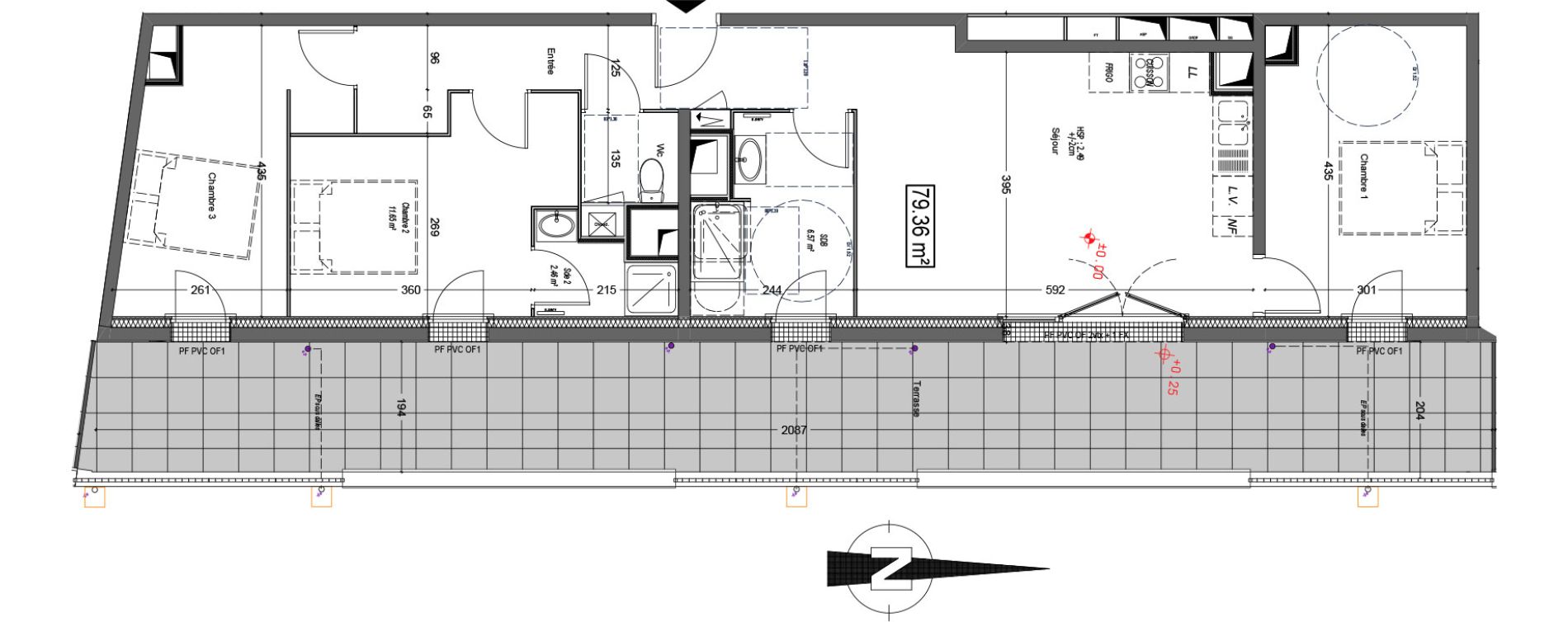 Appartement T4 de 79,37 m2 &agrave; Vannes Beaupr&eacute; - la lande - le hesqueno - grasdor