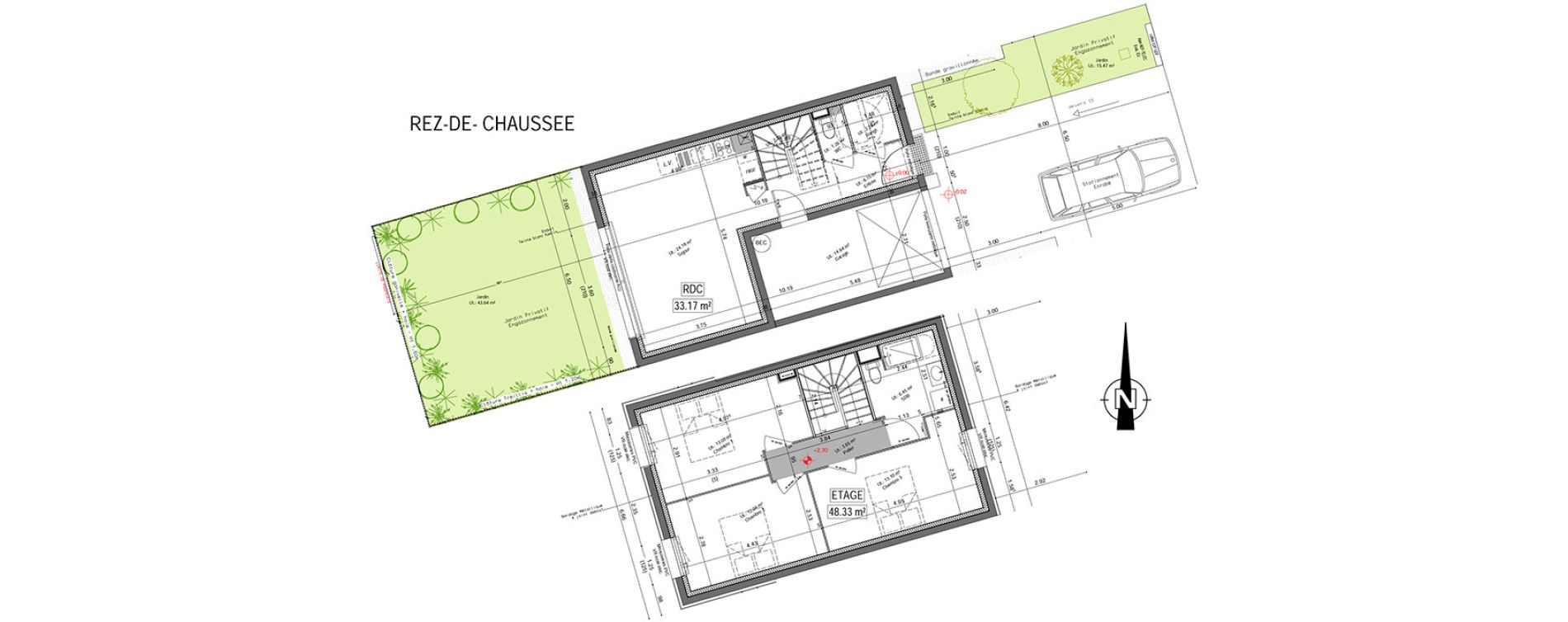 Maison T4 de 82,75 m2 &agrave; Vannes Beaupr&eacute; - la lande - le hesqueno - grasdor