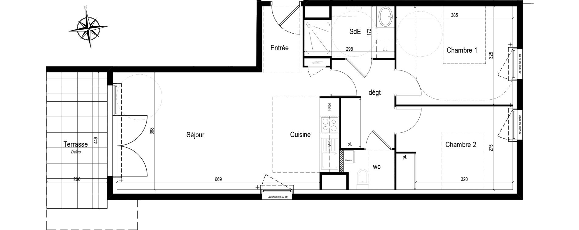 Appartement T3 de 66,29 m2 &agrave; Vannes Bernus - kergypt - keruzen - campen