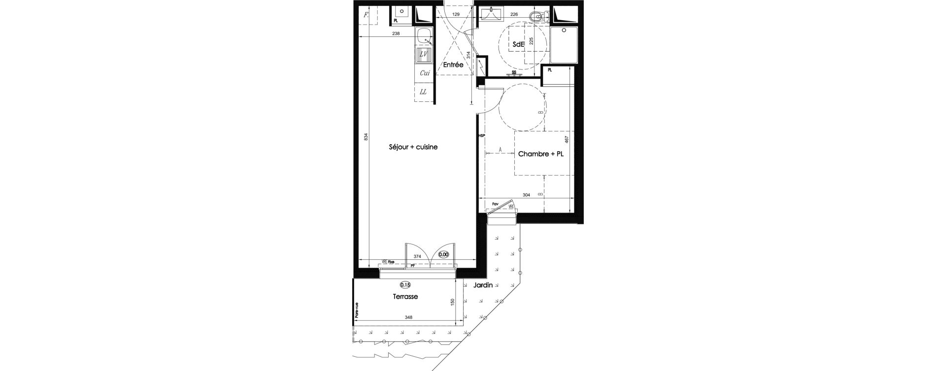 Appartement T2 de 49,65 m2 &agrave; Chartres Hauts de chartres