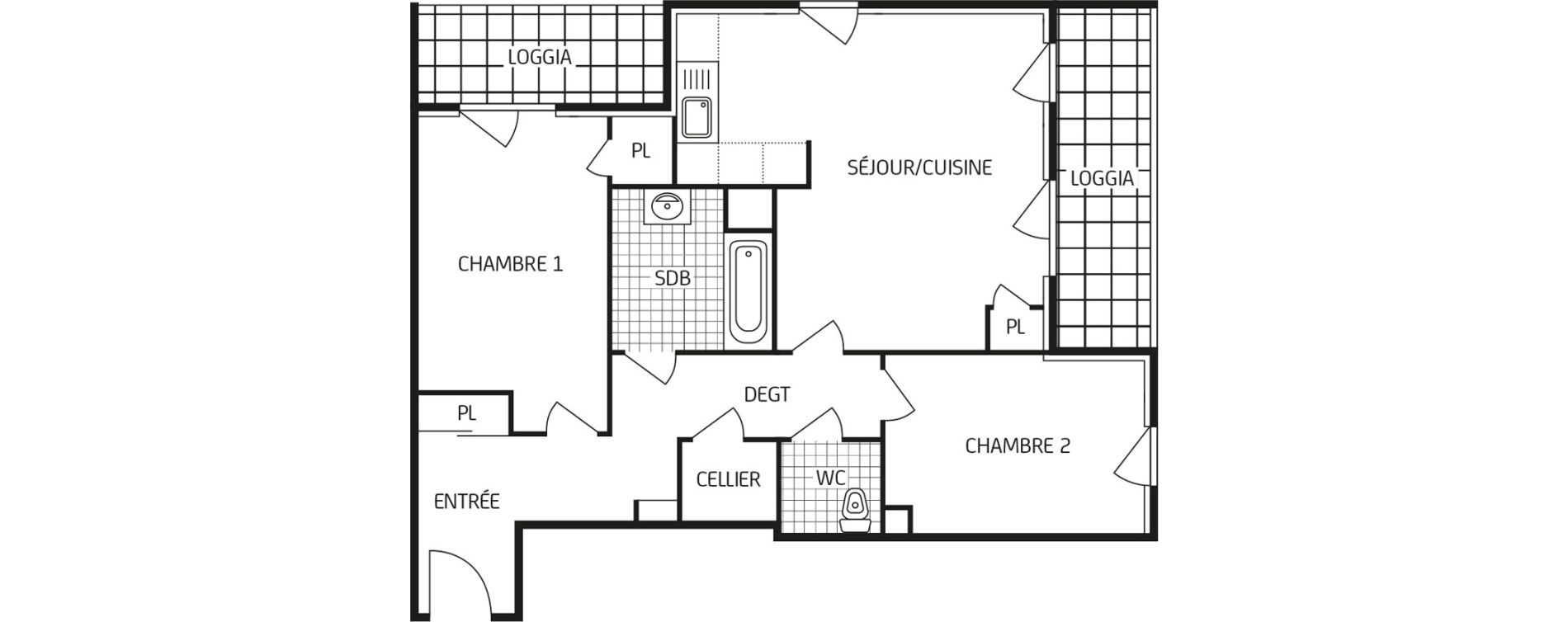 Appartement T3 de 66,28 m2 &agrave; Chartres Saint jean - rechevres - bourgneuf