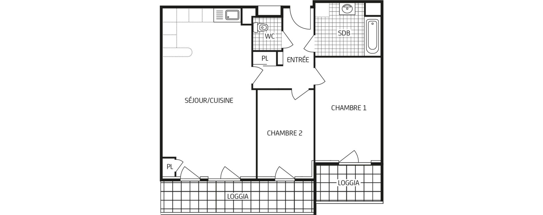 Appartement T3 de 66,89 m2 &agrave; Chartres Saint jean - rechevres - bourgneuf