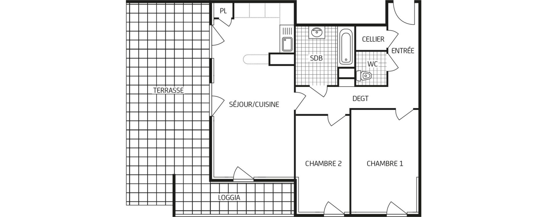 Appartement T3 de 64,90 m2 &agrave; Chartres Saint jean - rechevres - bourgneuf