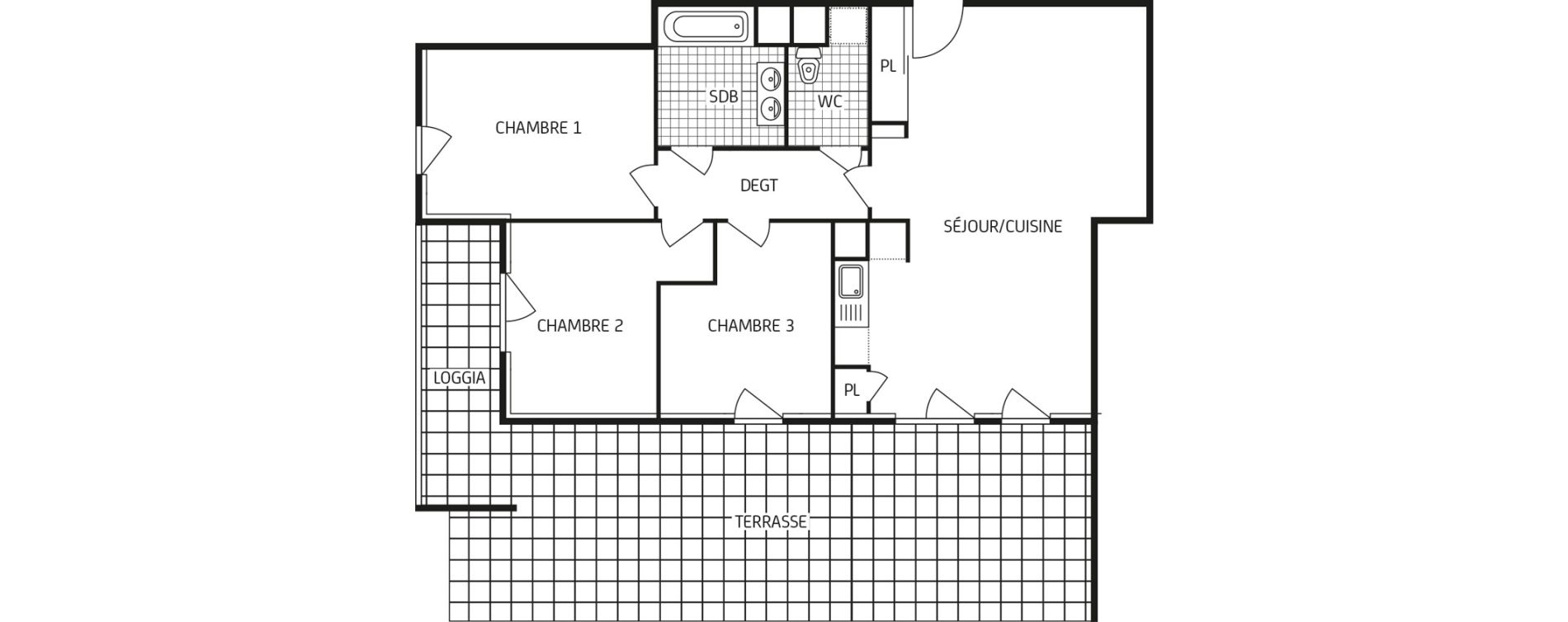 Appartement T4 de 79,08 m2 &agrave; Chartres Saint jean - rechevres - bourgneuf