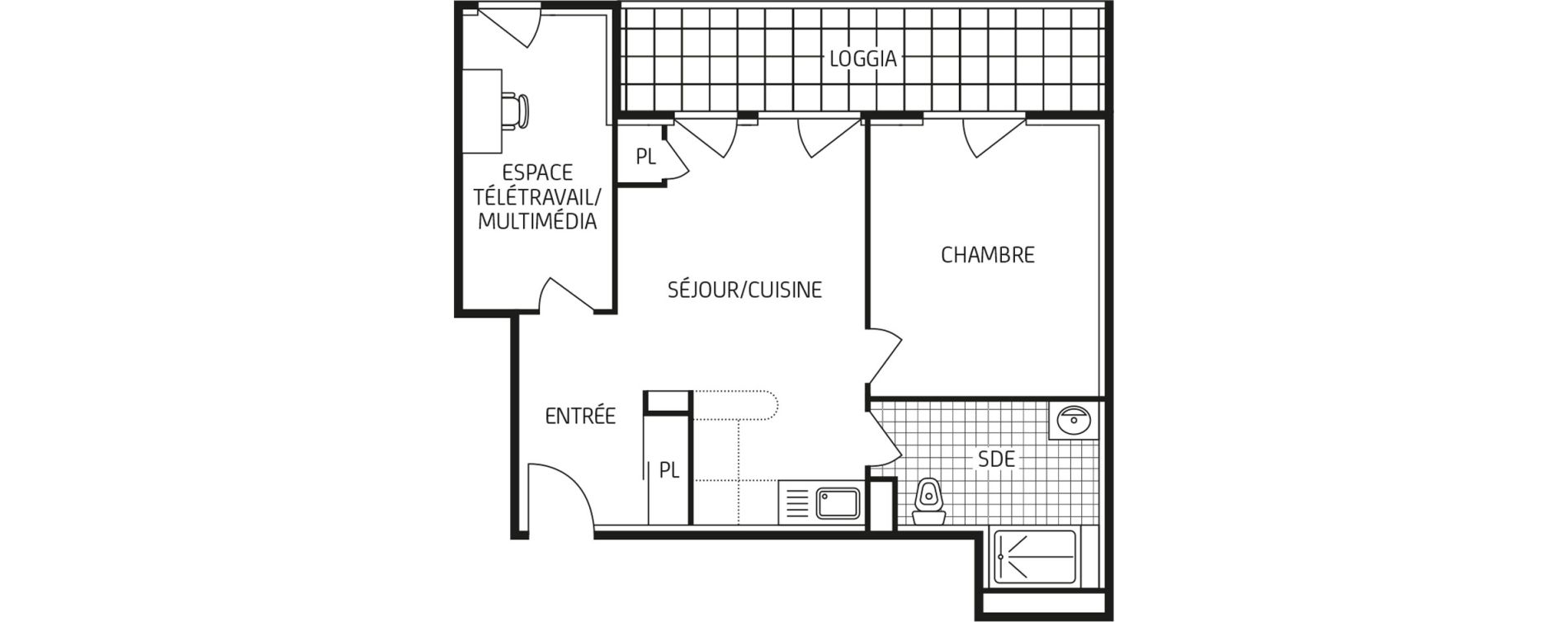 Appartement T2 bis de 47,87 m2 &agrave; Chartres Saint jean - rechevres - bourgneuf