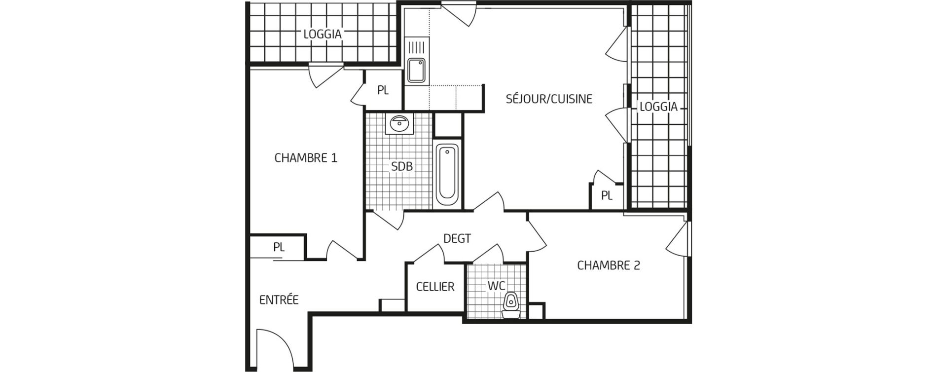 Appartement T3 de 66,28 m2 &agrave; Chartres Saint jean - rechevres - bourgneuf