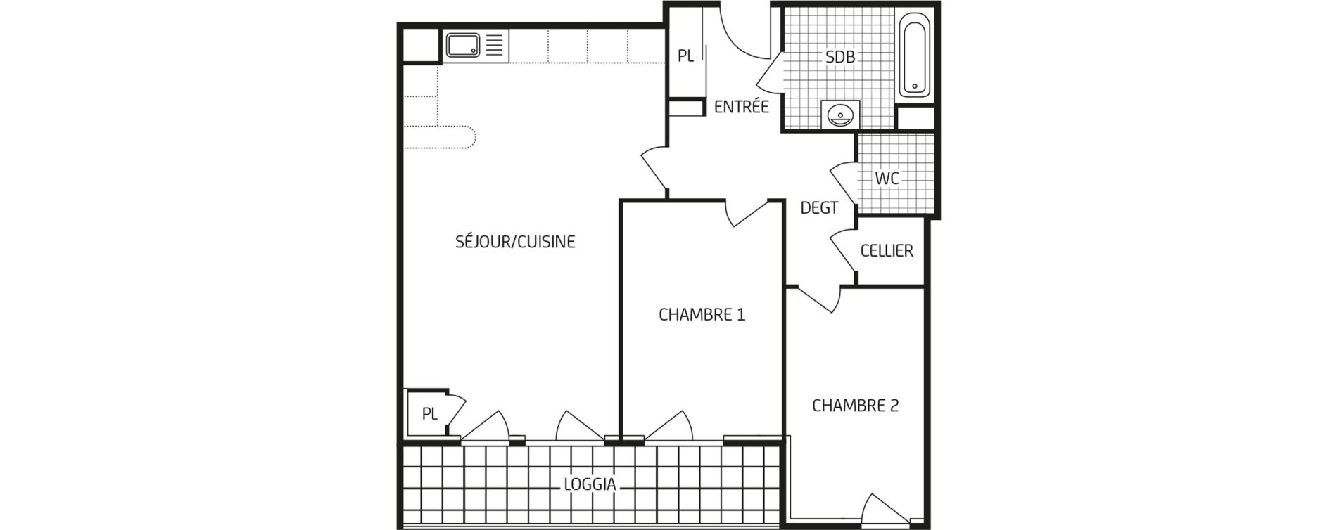 Appartement T3 de 70,65 m2 &agrave; Chartres Saint jean - rechevres - bourgneuf