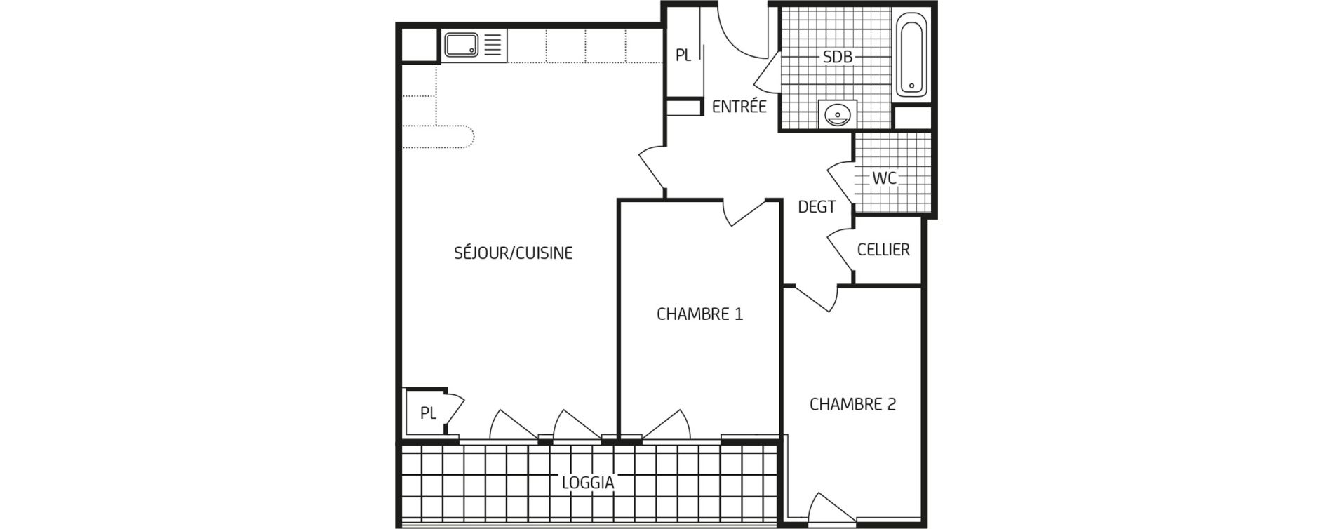 Appartement T3 de 70,65 m2 &agrave; Chartres Saint jean - rechevres - bourgneuf