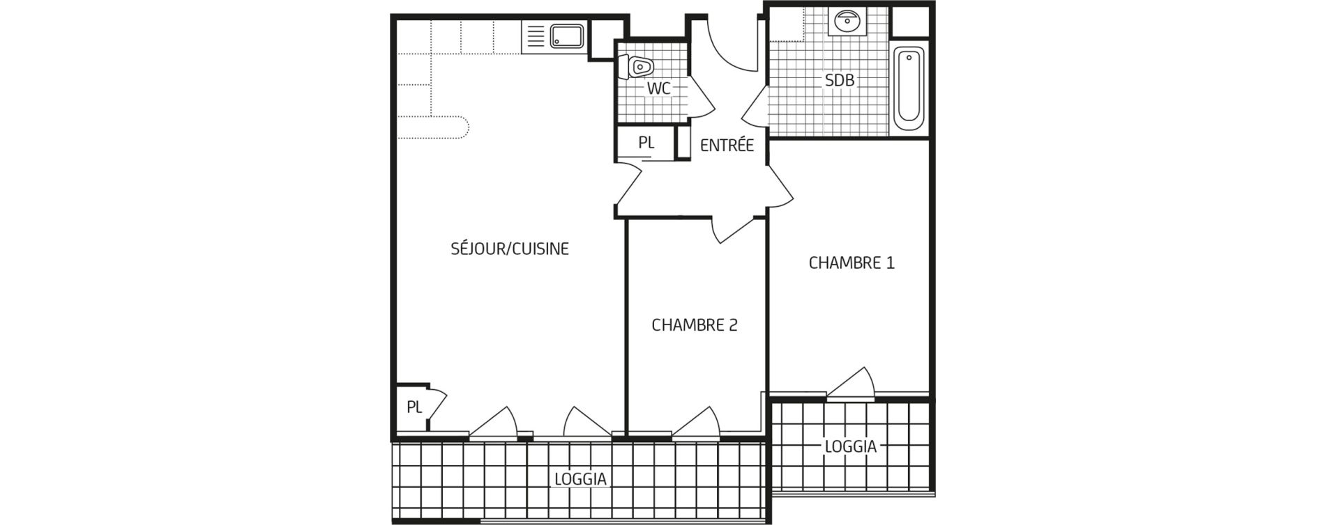 Appartement T3 de 66,90 m2 &agrave; Chartres Saint jean - rechevres - bourgneuf