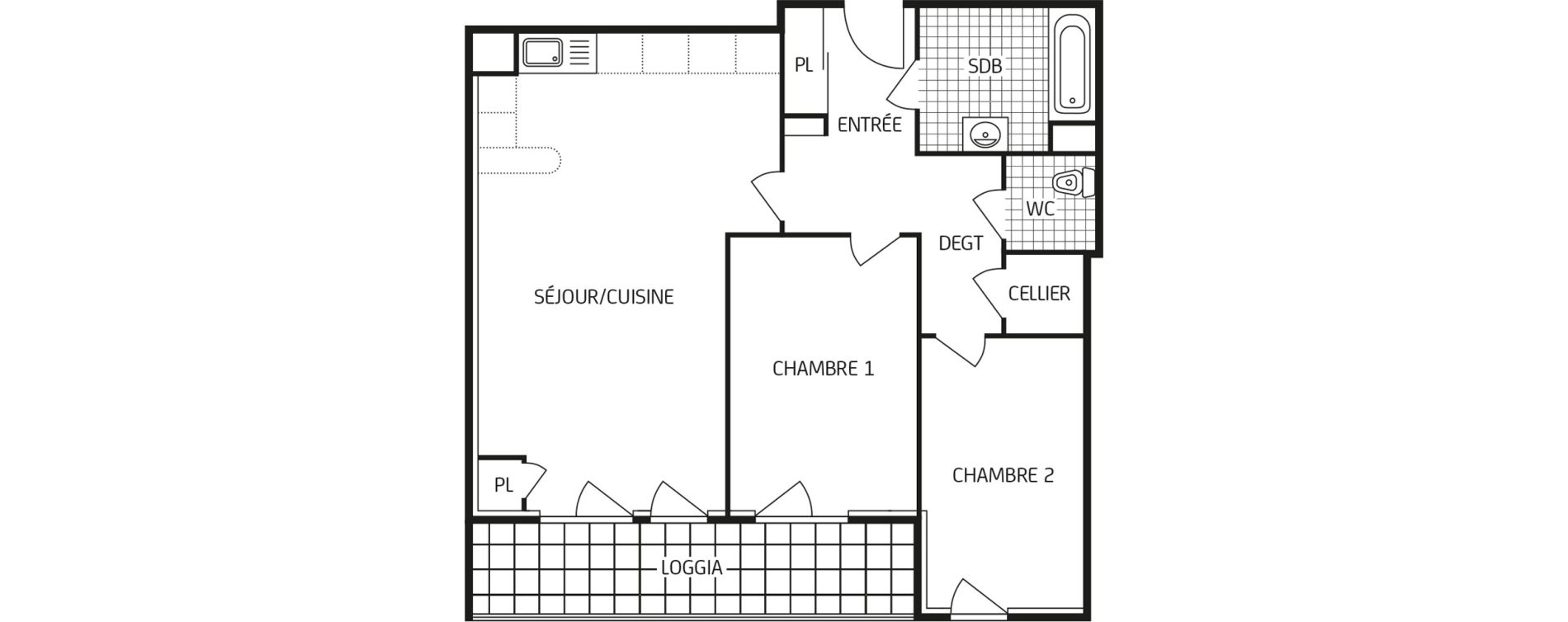 Appartement T3 de 69,67 m2 &agrave; Chartres Saint jean - rechevres - bourgneuf