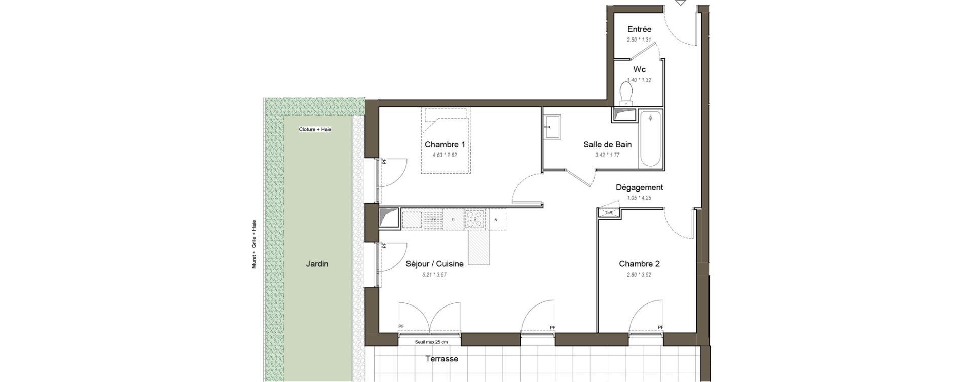 Appartement T3 de 63,50 m2 &agrave; Chartres Les clos