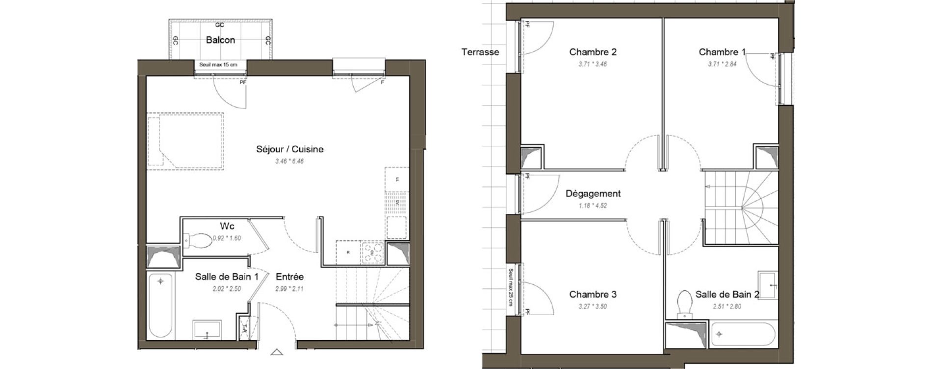 Appartement T4 de 83,90 m2 &agrave; Chartres Les clos