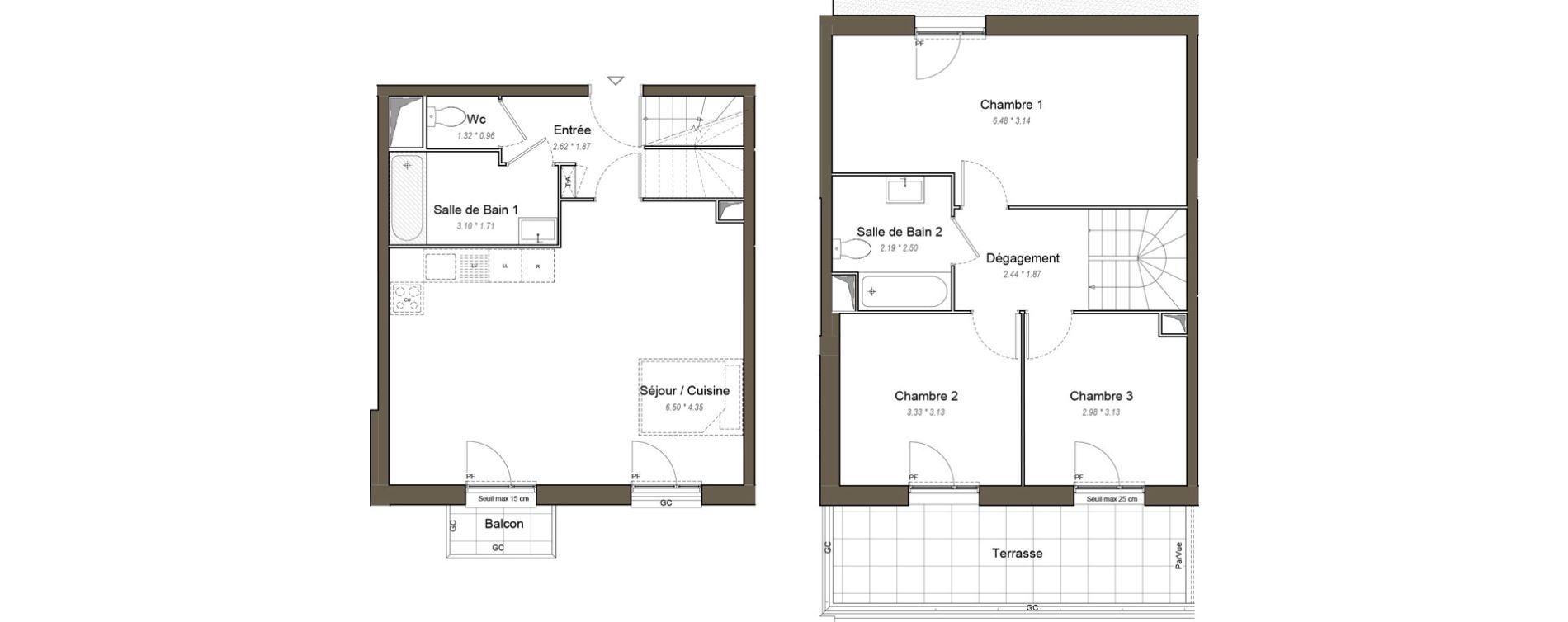 Appartement T4 de 90,30 m2 &agrave; Chartres Les clos