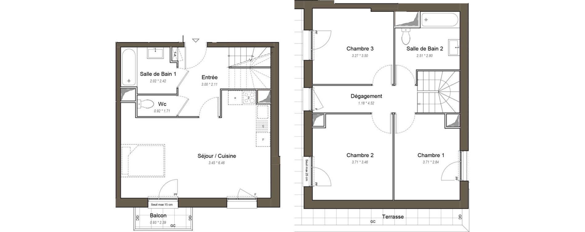 Appartement T4 de 83,80 m2 &agrave; Chartres Les clos