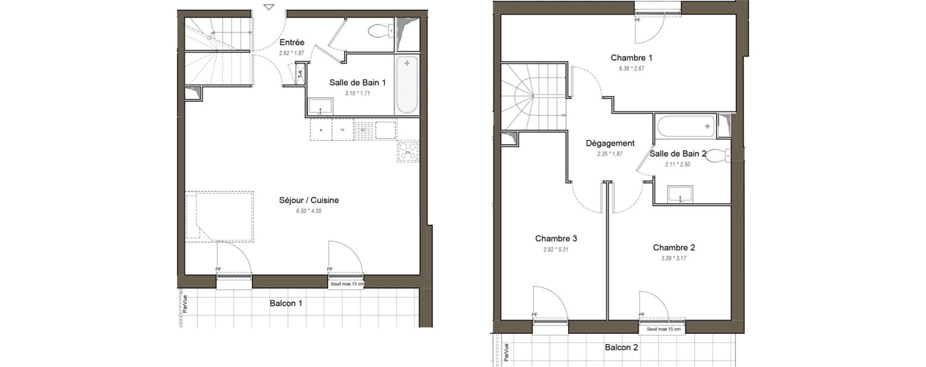 Appartement T4 de 91,20 m2 &agrave; Chartres Les clos