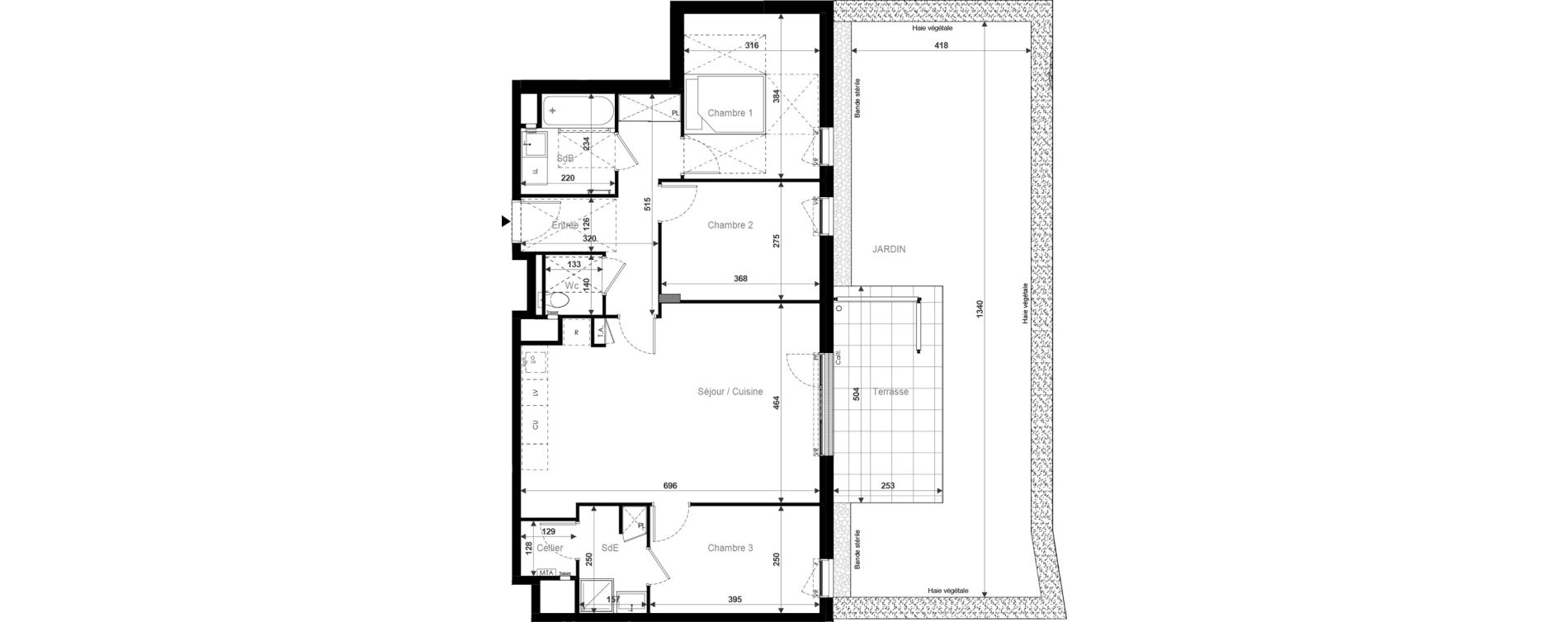 Appartement T4 de 84,09 m2 &agrave; Chartres Madeleine - proust