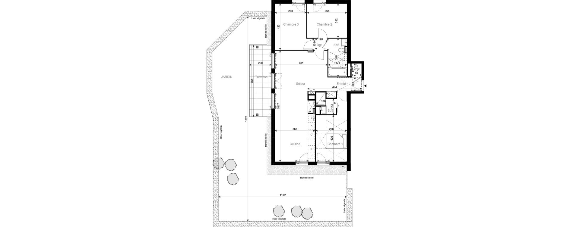 Appartement T4 de 94,64 m2 &agrave; Chartres Madeleine - proust
