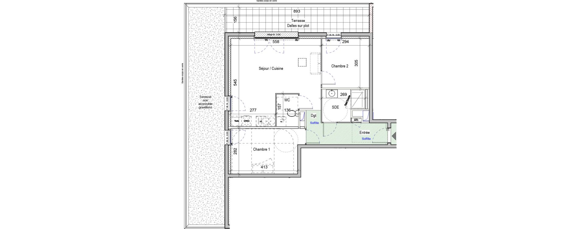 Appartement T3 de 62,03 m2 &agrave; Chartres Fulbert