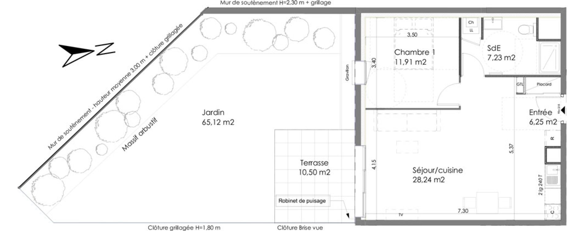 Appartement T2 de 53,63 m2 &agrave; Chartres Saint jean - rechevres - bourgneuf