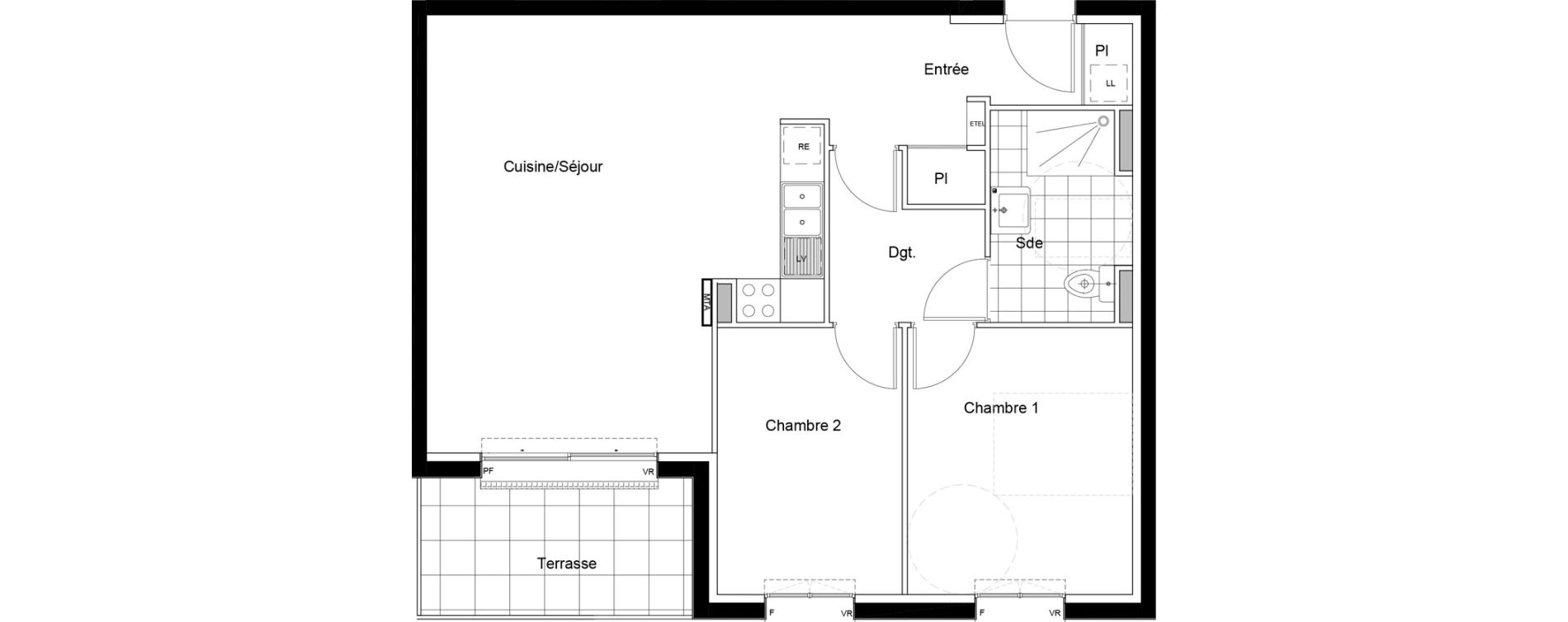Appartement T3 de 66,36 m2 &agrave; Chartres Beaulieu - lavoisier - petits clos