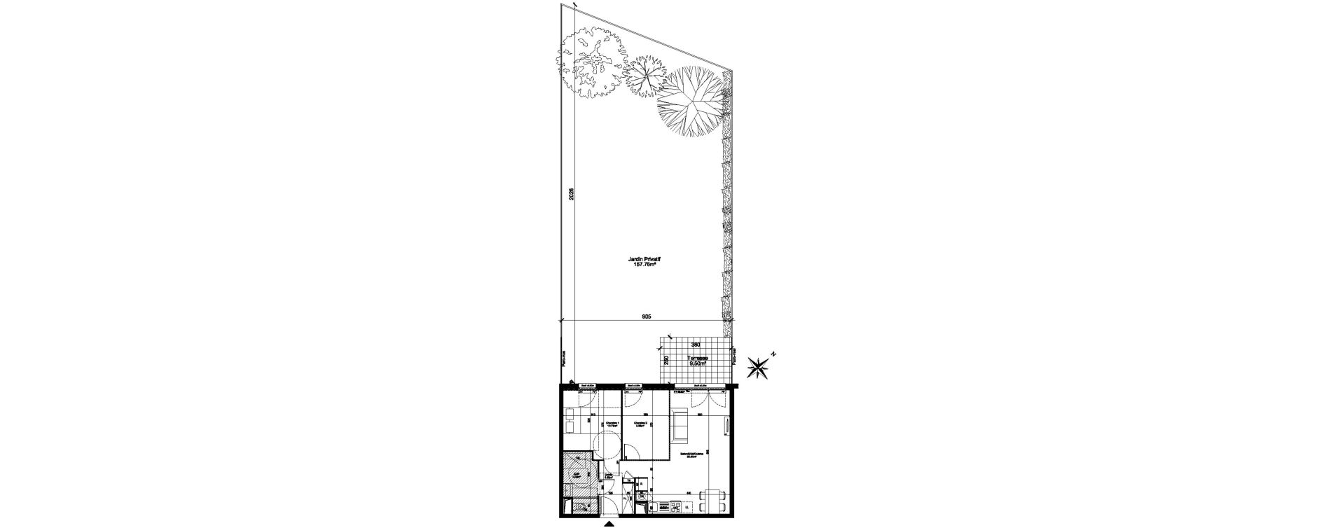 Appartement T2 de 56,92 m2 &agrave; Dreux Centre