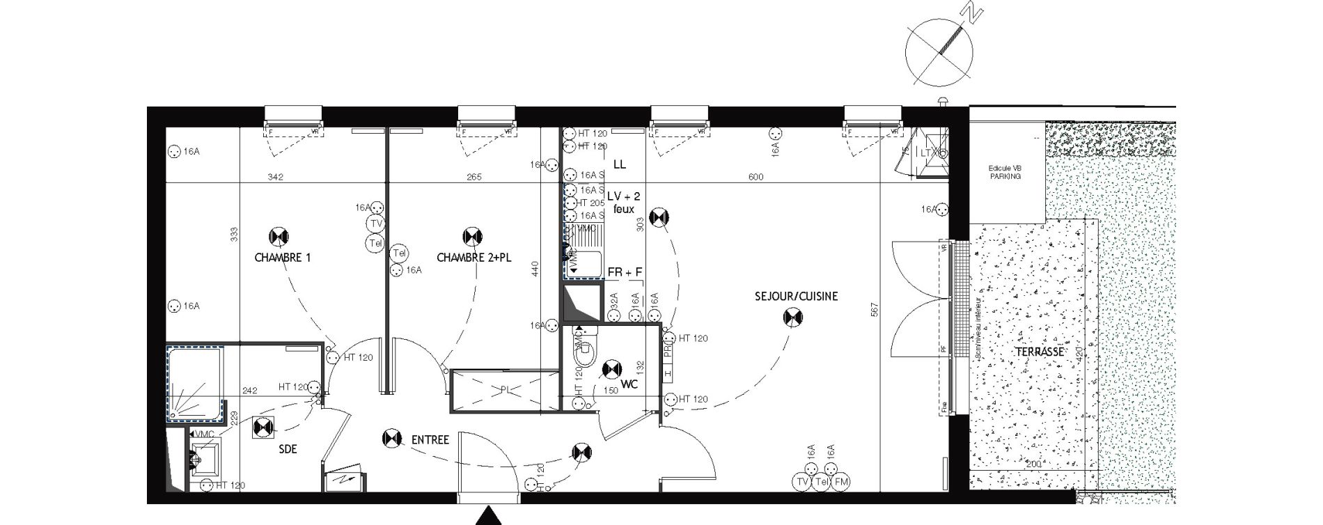 Appartement T3 de 66,75 m2 &agrave; &Eacute;pernon Savonni&egrave;re