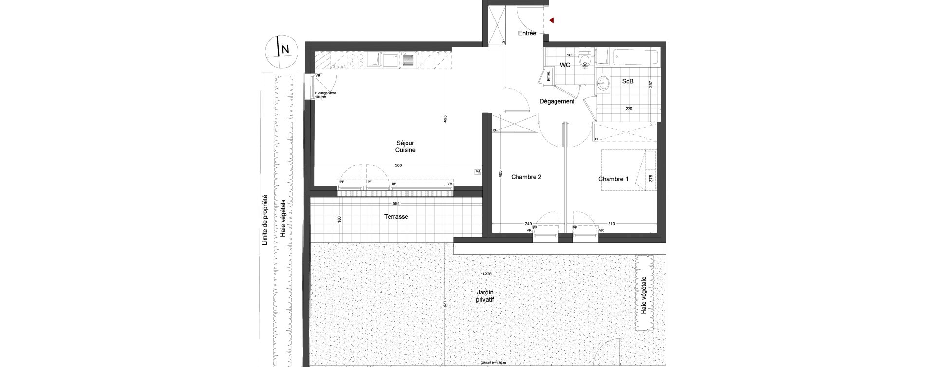 Appartement T3 de 64,75 m2 &agrave; Luisant Centre