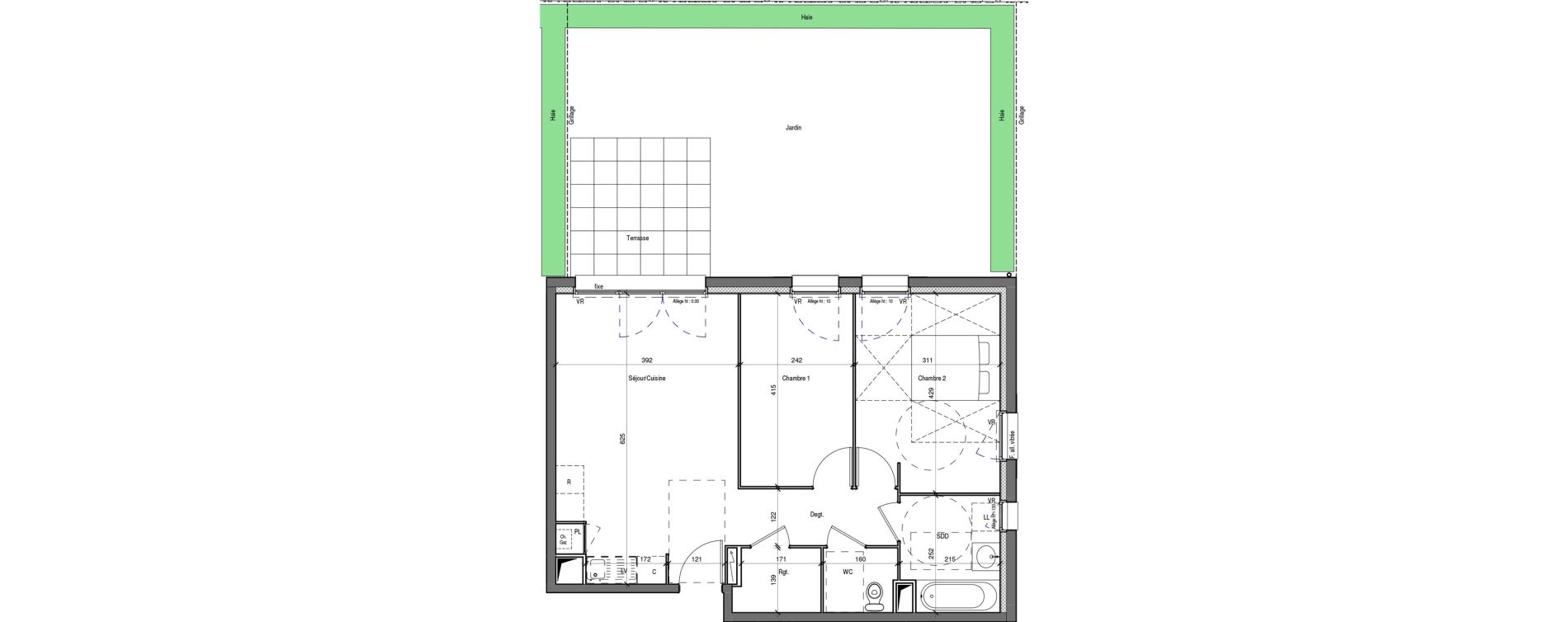 Appartement T3 de 61,02 m2 &agrave; Maintenon Centre