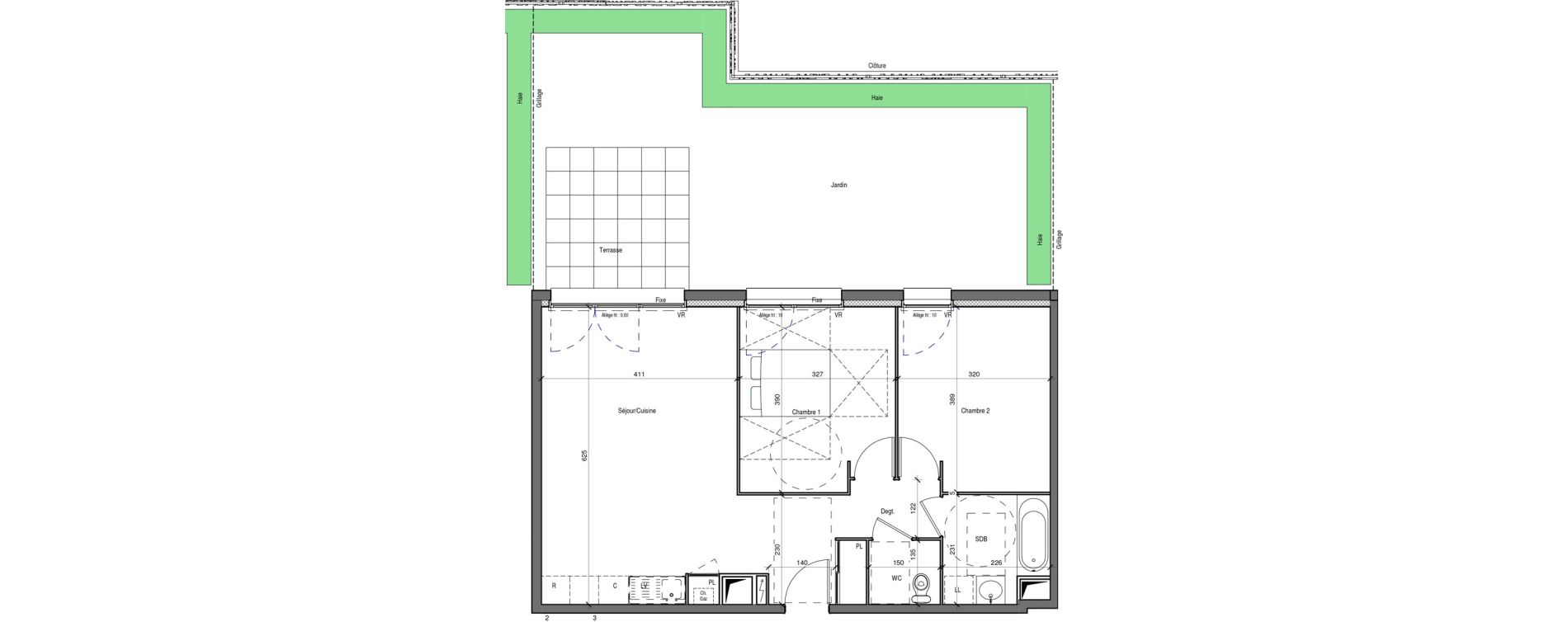 Appartement T3 de 64,56 m2 &agrave; Maintenon Centre