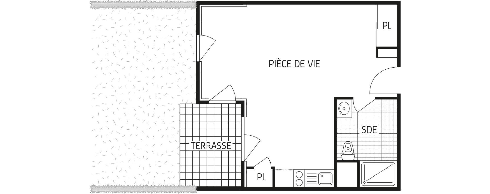 Appartement T1 bis de 32,33 m2 &agrave; Mainvilliers Centre