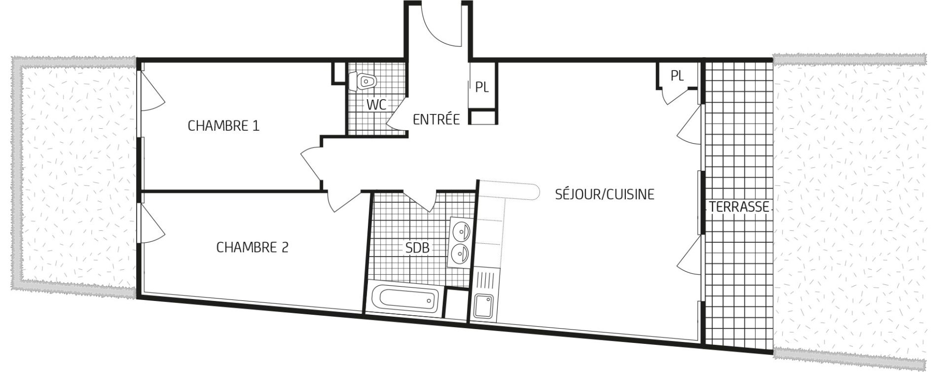 Appartement T3 de 66,60 m2 &agrave; Mainvilliers Centre