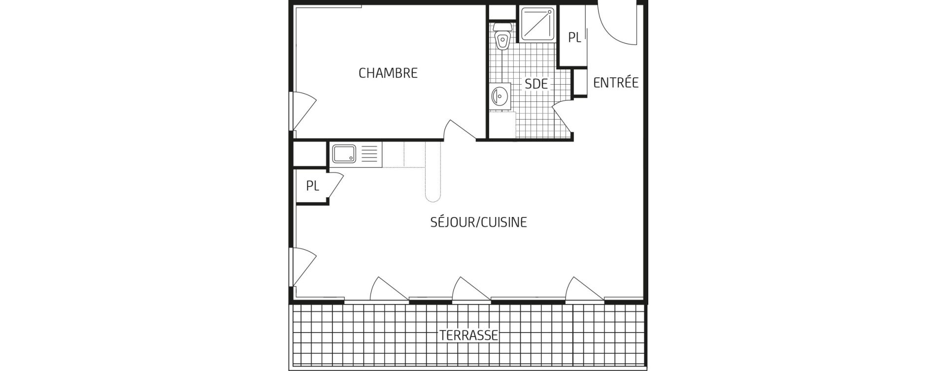 Appartement T2 de 48,93 m2 &agrave; Mainvilliers Centre