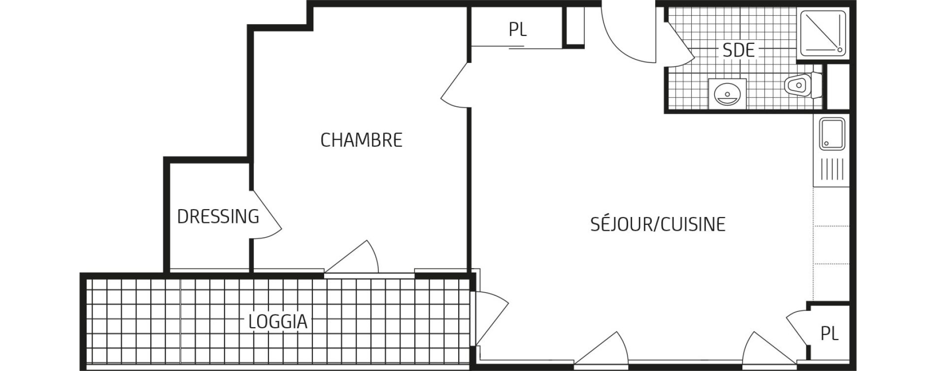 Appartement T2 de 49,07 m2 &agrave; Mainvilliers Centre