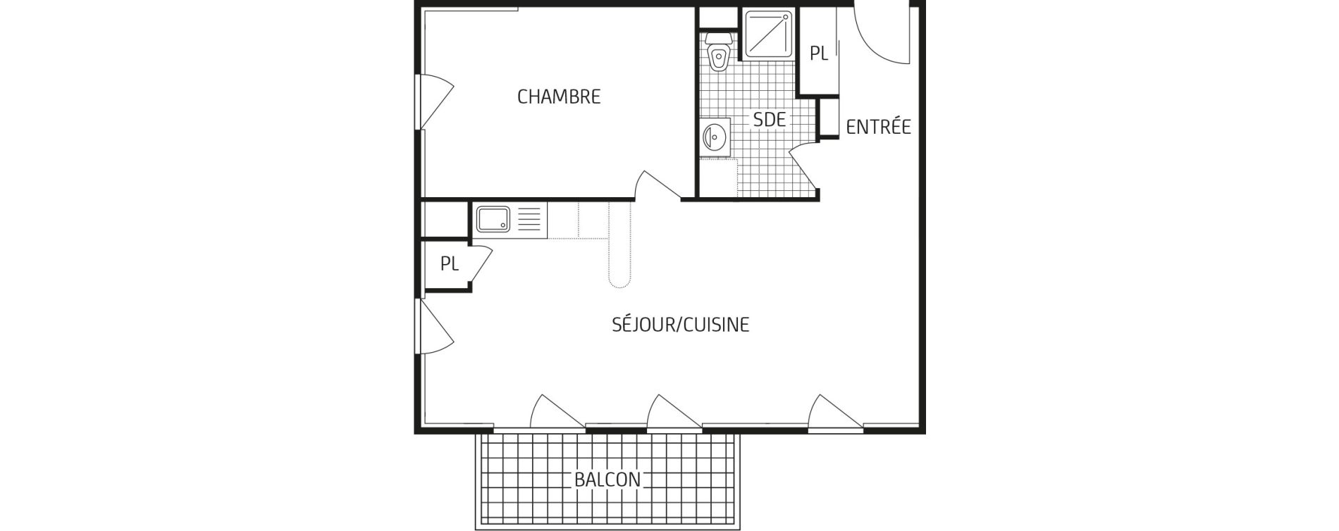 Appartement T2 de 48,93 m2 &agrave; Mainvilliers Centre