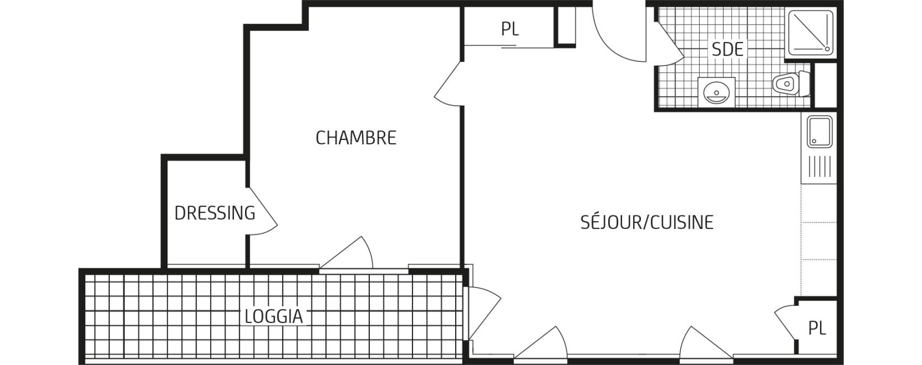 Appartement T2 de 49,07 m2 &agrave; Mainvilliers Centre
