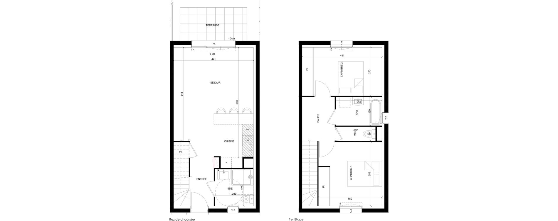 Appartement T3 de 70,81 m2 &agrave; Mainvilliers Centre