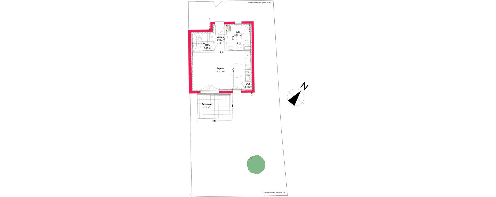 Maison T3 de 70,16 m2 &agrave; Vernouillet Centre