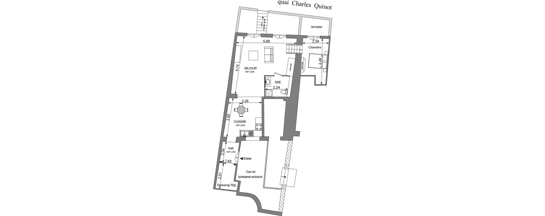 Appartement T2 de 59,15 m2 &agrave; Amboise Centre