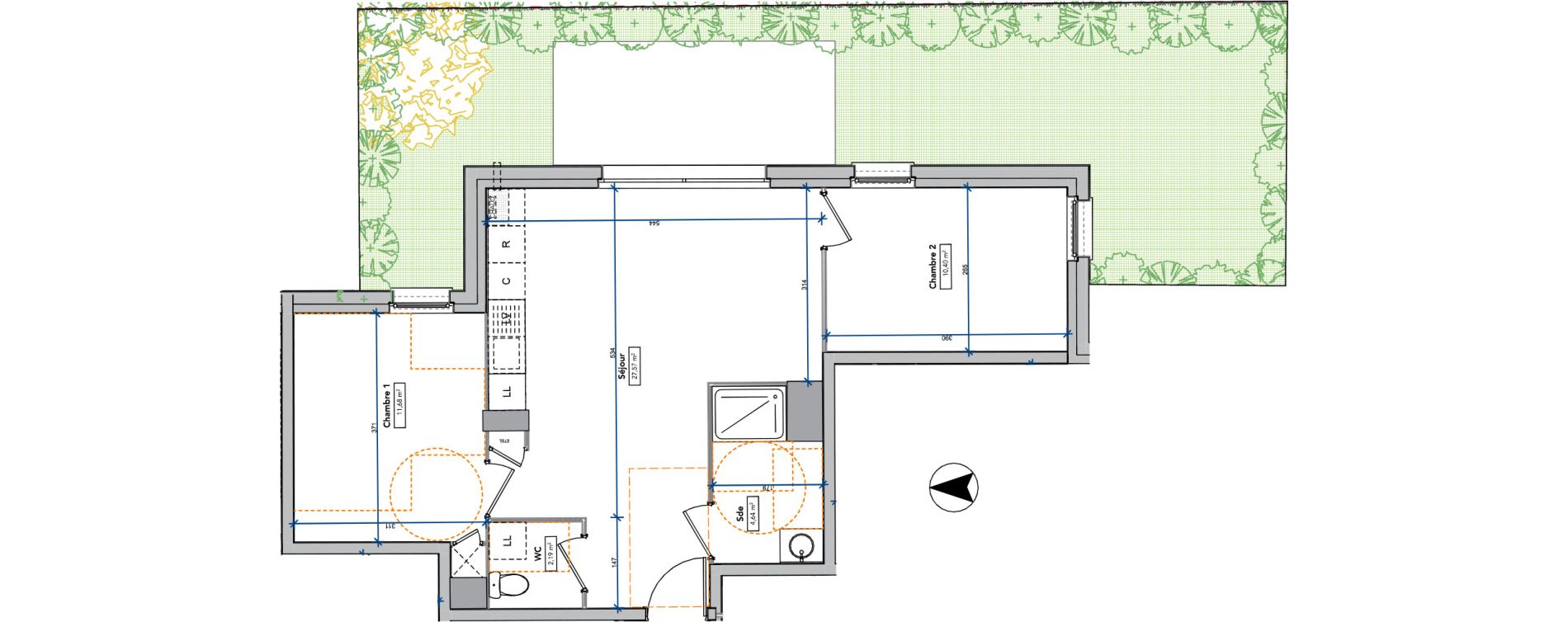 Appartement T3 de 56,48 m2 &agrave; Amboise Centre