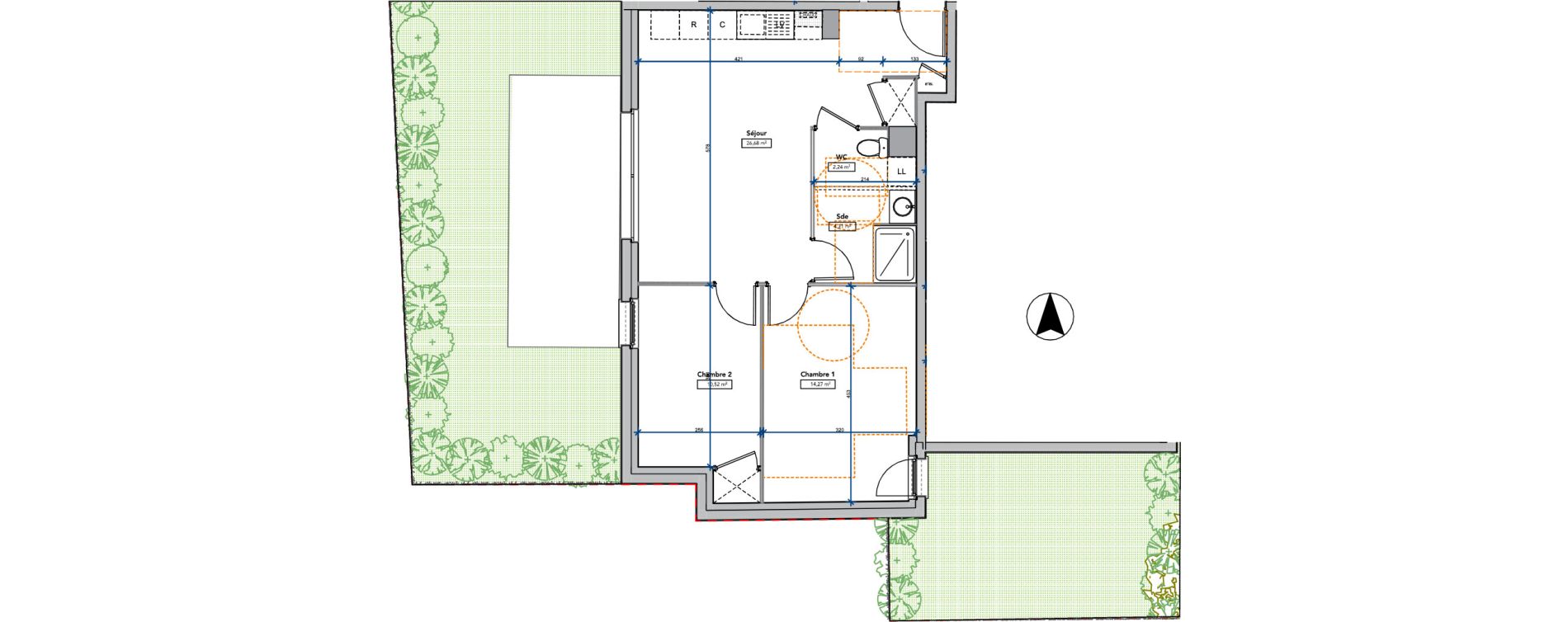 Appartement T3 de 58,02 m2 &agrave; Amboise Centre