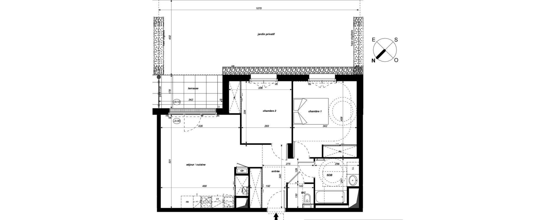 Appartement T3 de 61,48 m2 &agrave; Chambray-L&egrave;s-Tours Hippodrome